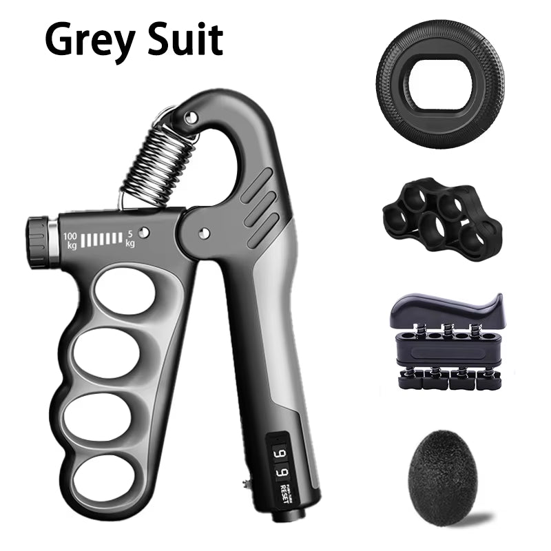 Adjustable Grip Strengthener - 5-60/100/150Kg for Enhanced Hand Strength & Muscle Recovery