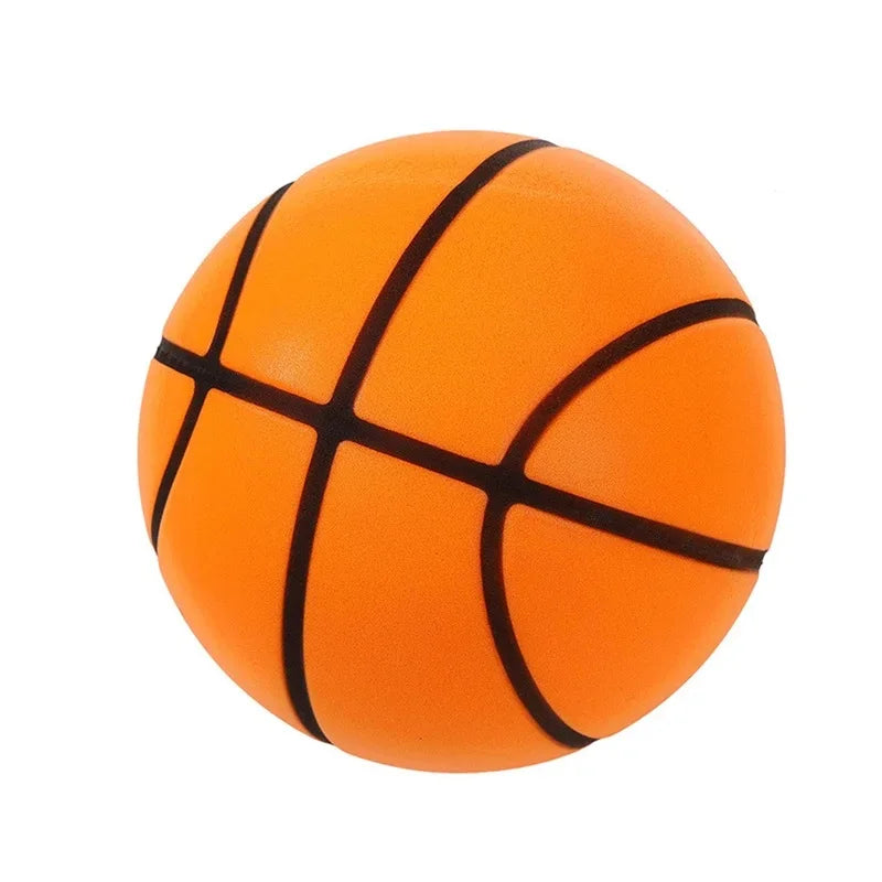 Silent Basketball Size 7 - Experience Indoor Play with Our Grooved Airless Foam Basketball for Quiet Dribbling and Mute Bounce!