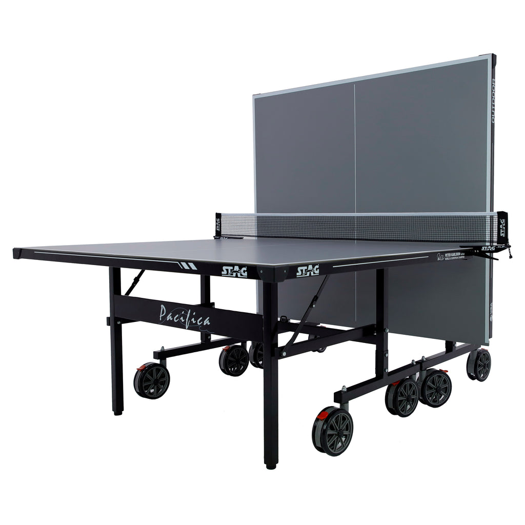 Elevate Your Game with the Stag Pacifica Outdoor Table Tennis Set - Complete with Rackets, Balls, and Convenient Storage!