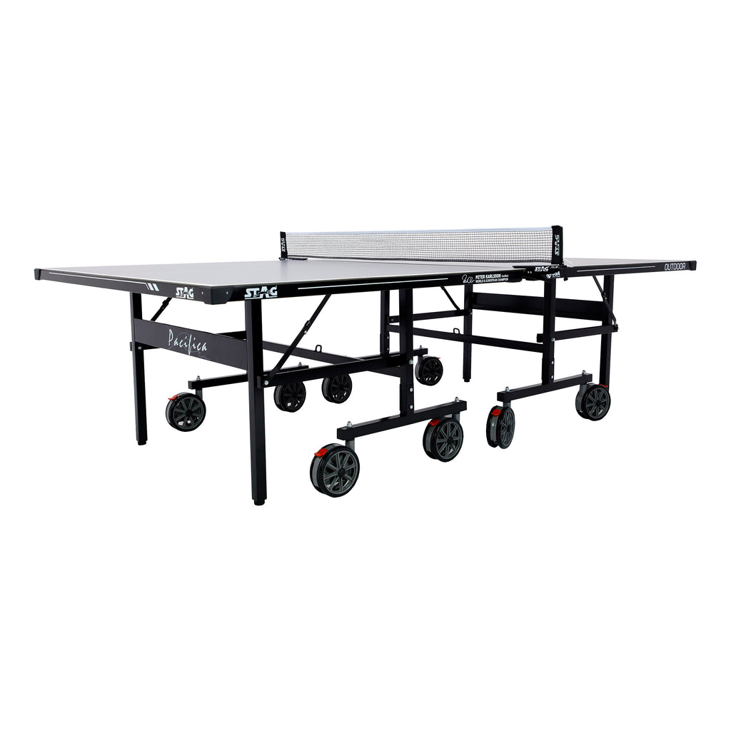 Elevate Your Game with the Stag Pacifica Outdoor Table Tennis Set - Complete with Rackets, Balls, and Convenient Storage!