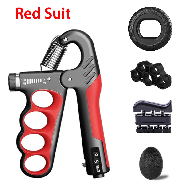 Adjustable Grip Strengthener - 5-60/100/150Kg for Enhanced Hand Strength & Muscle Recovery