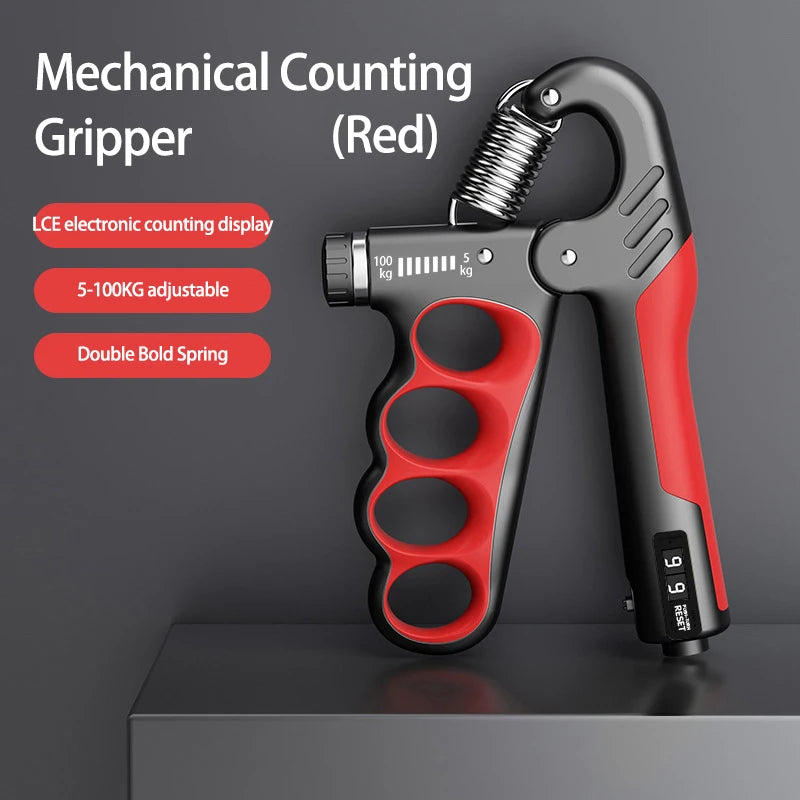Adjustable Grip Strengthener - 5-60/100/150Kg for Enhanced Hand Strength & Muscle Recovery