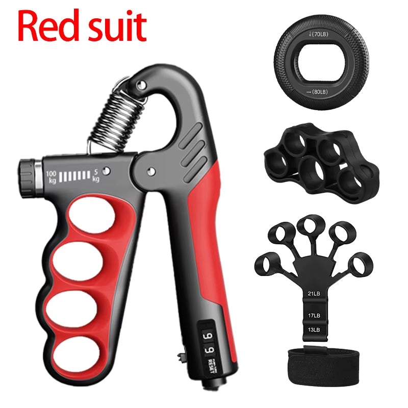 Adjustable Grip Strengthener - 5-60/100/150Kg for Enhanced Hand Strength & Muscle Recovery