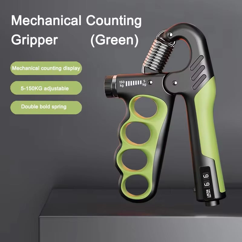Adjustable Grip Strengthener - 5-60/100/150Kg for Enhanced Hand Strength & Muscle Recovery