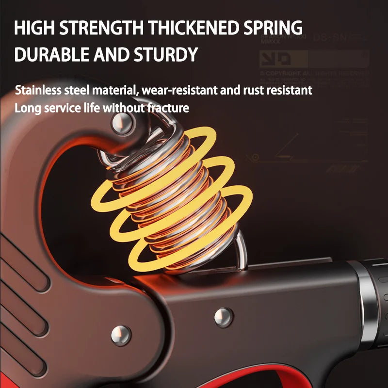 Adjustable Grip Strengthener - 5-60/100/150Kg for Enhanced Hand Strength & Muscle Recovery