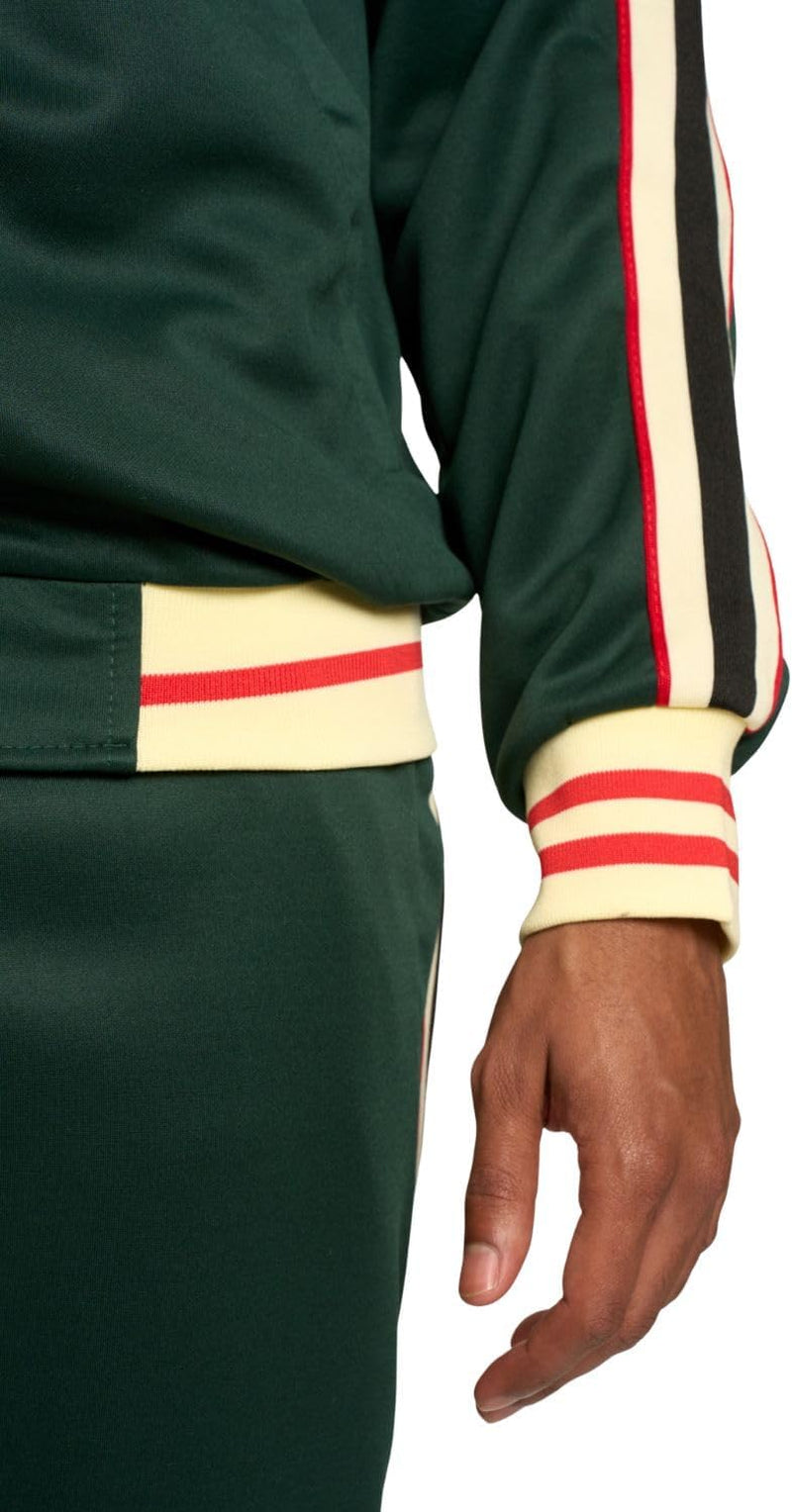 Men'S G-Striped Tracksuit Set ST575 - Green - 4X-Large
