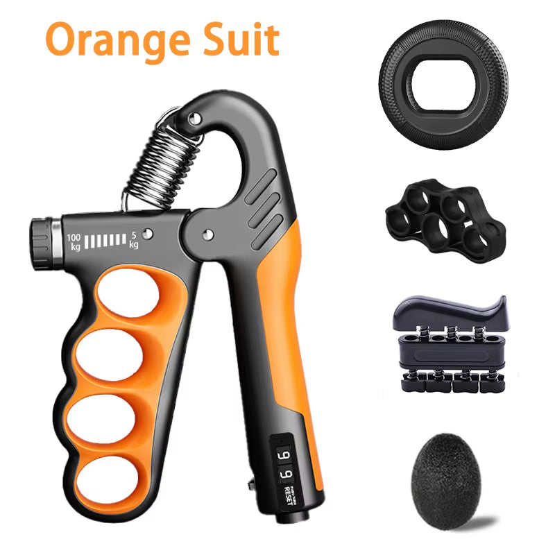Adjustable Grip Strengthener - 5-60/100/150Kg for Enhanced Hand Strength & Muscle Recovery