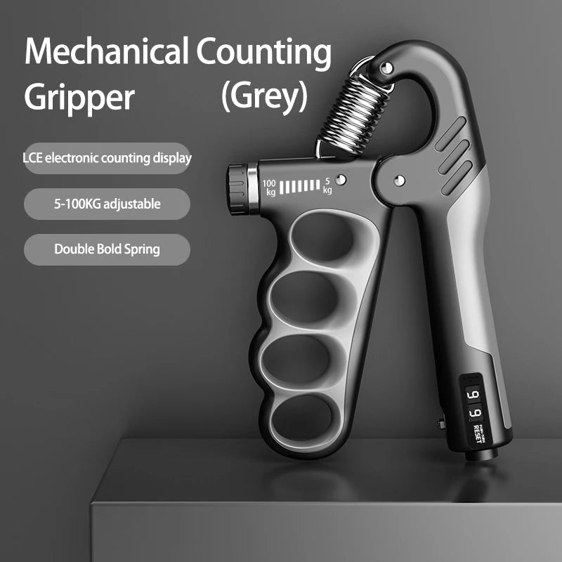 Adjustable Grip Strengthener - 5-60/100/150Kg for Enhanced Hand Strength & Muscle Recovery
