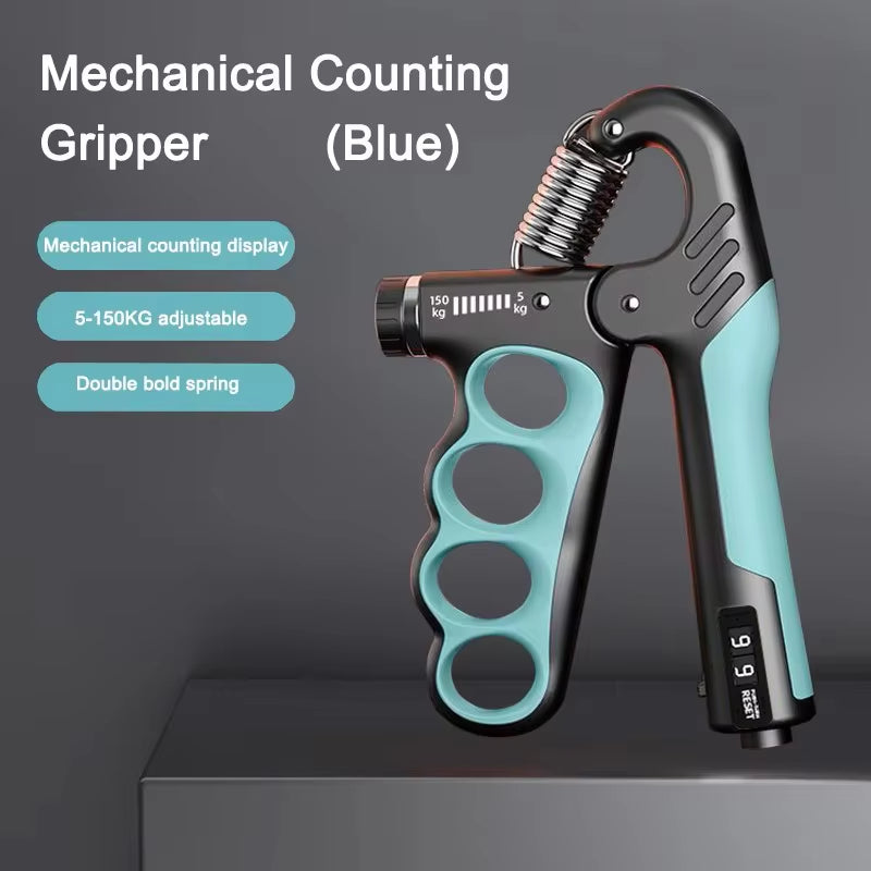 Adjustable Grip Strengthener - 5-60/100/150Kg for Enhanced Hand Strength & Muscle Recovery