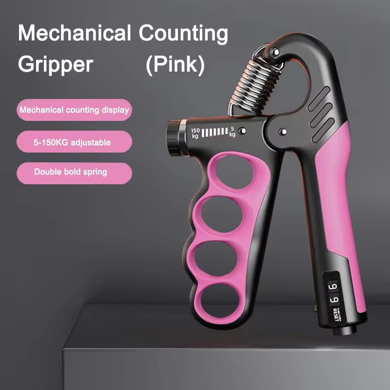 Adjustable Grip Strengthener - 5-60/100/150Kg for Enhanced Hand Strength & Muscle Recovery