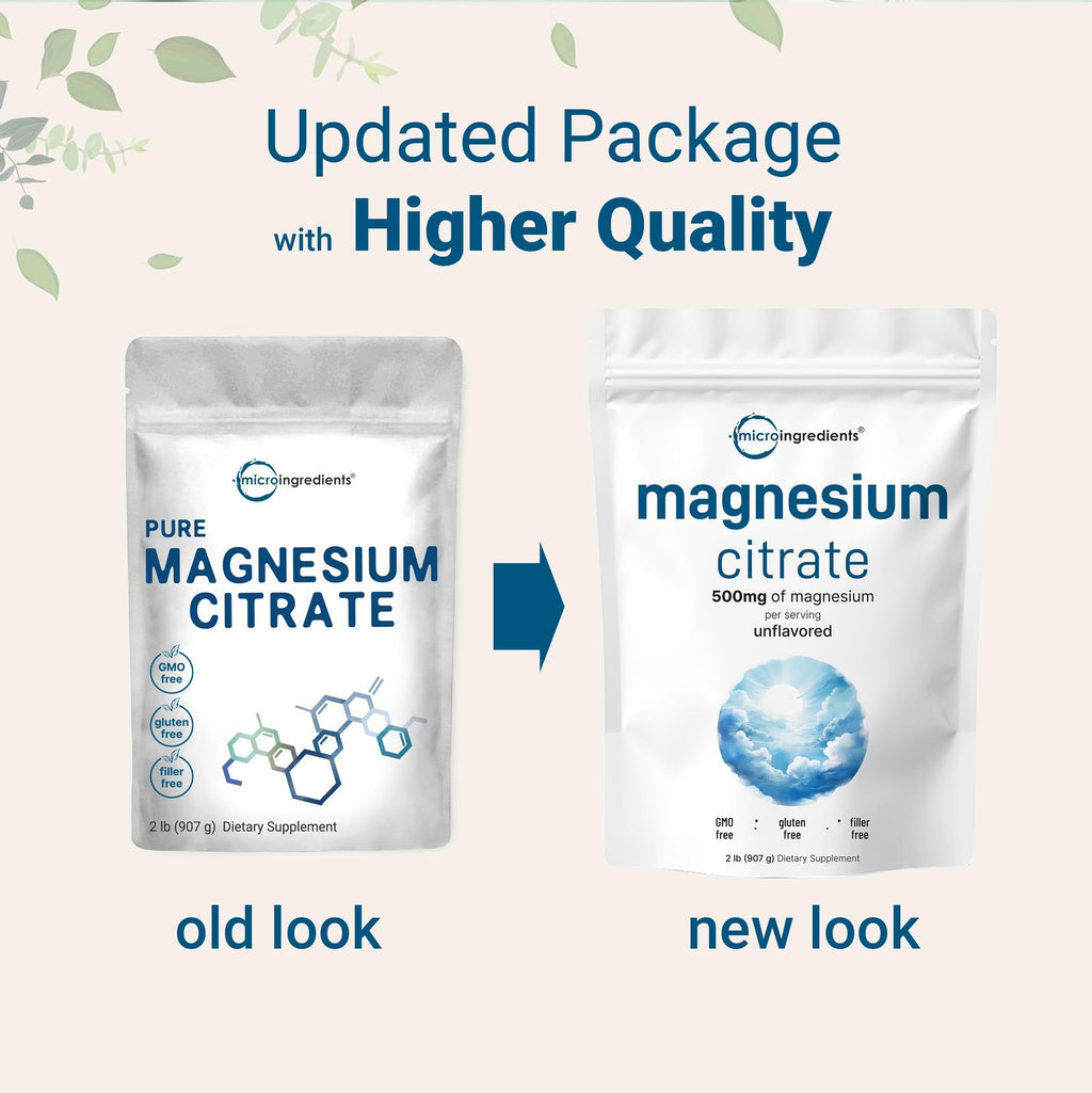 Pure Magnesium Citrate Powder (Citrato De Magnesio En Polvo), 2 Pounds
