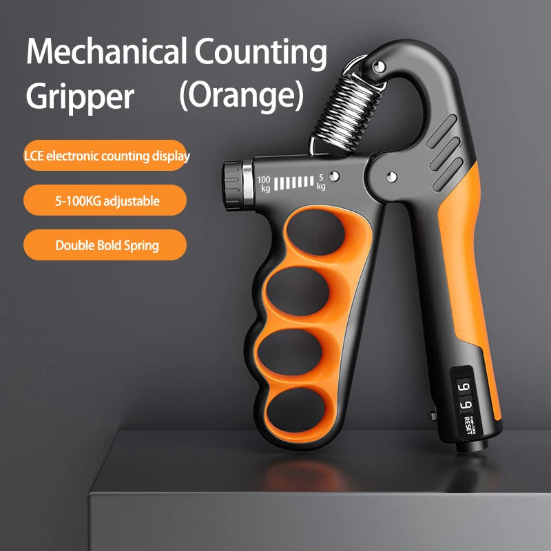 Adjustable Grip Strengthener - 5-60/100/150Kg for Enhanced Hand Strength & Muscle Recovery