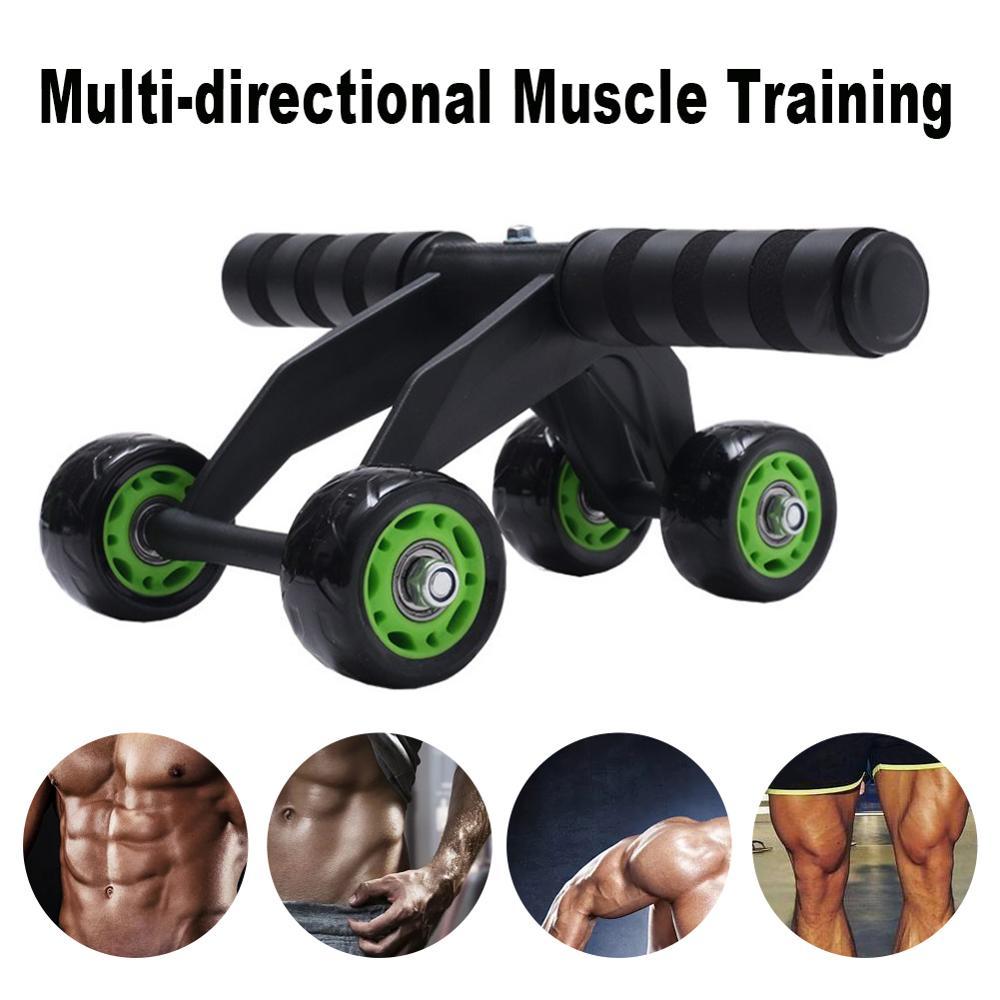 Transform Your Core with the Ultimate 4 Wheel Ab Roller - The Perfect Home Gym Companion!