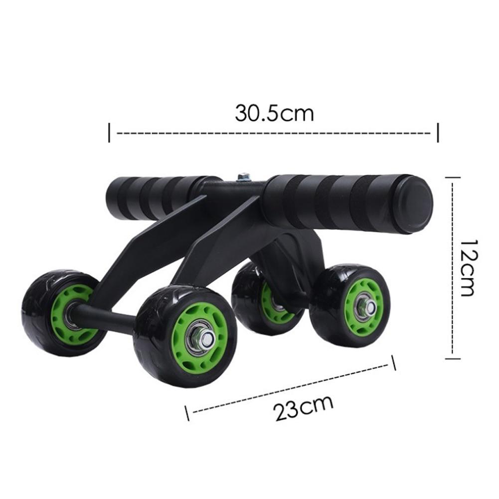 Transform Your Core with the Ultimate 4 Wheel Ab Roller - The Perfect Home Gym Companion!