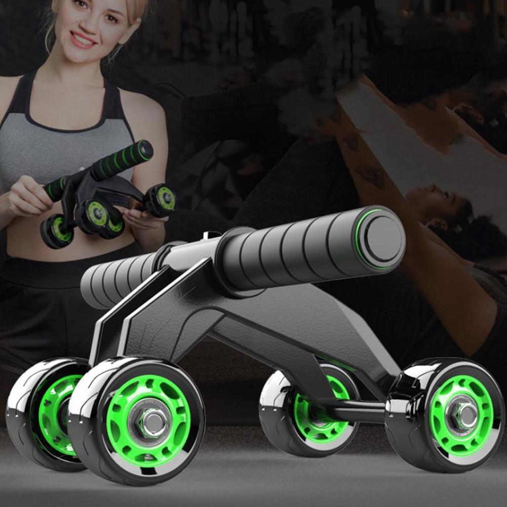 Transform Your Core with the Ultimate 4 Wheel Ab Roller - The Perfect Home Gym Companion!
