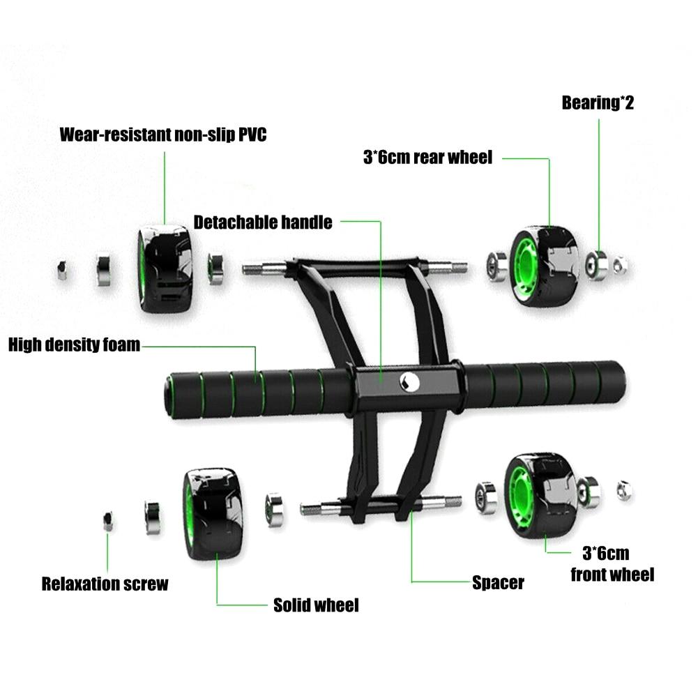 Transform Your Core with the Ultimate 4 Wheel Ab Roller - The Perfect Home Gym Companion!